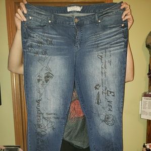 Torrid Doodle Girlfriend Jeans